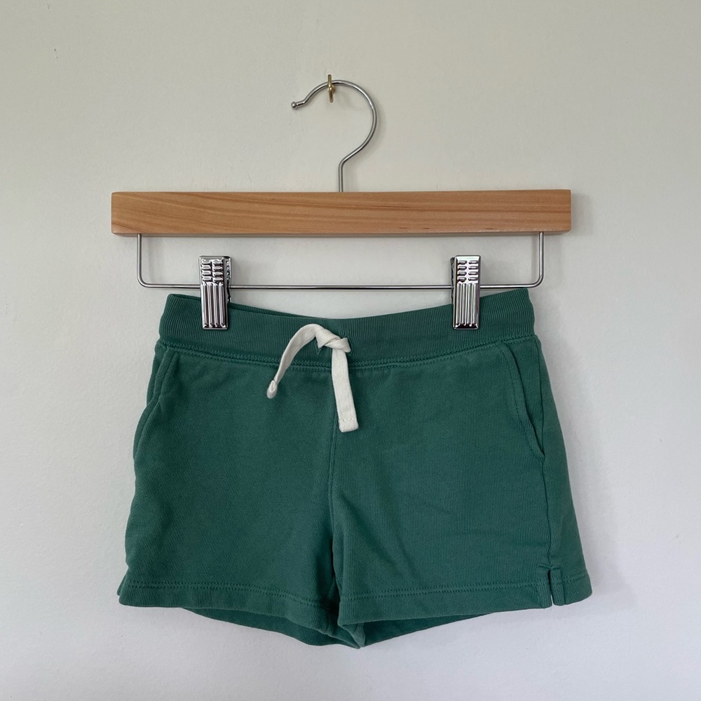 Primary Green Drawstring Casual Shorts
